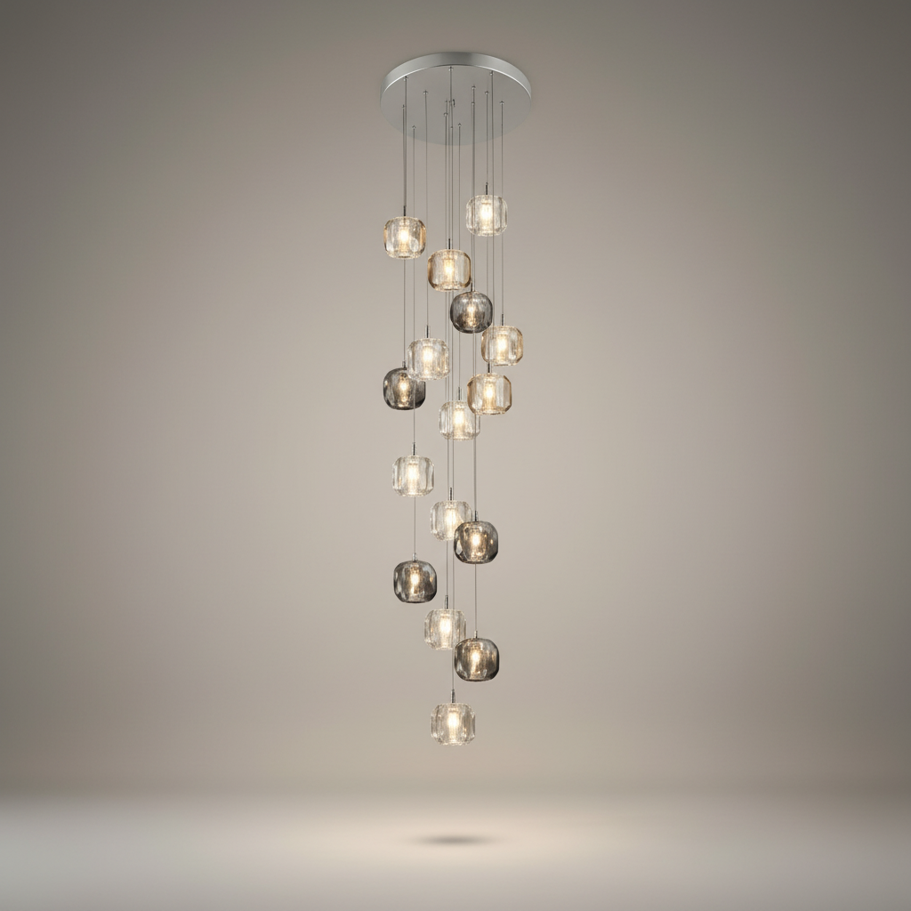 Fennel Modern Crystal Hanging Light Fixtures - Chandeliers | Lucera Lighting