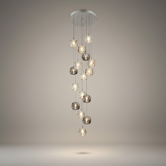Fennel Modern Crystal Hanging Light Fixtures - Chandeliers | Lucera Lighting