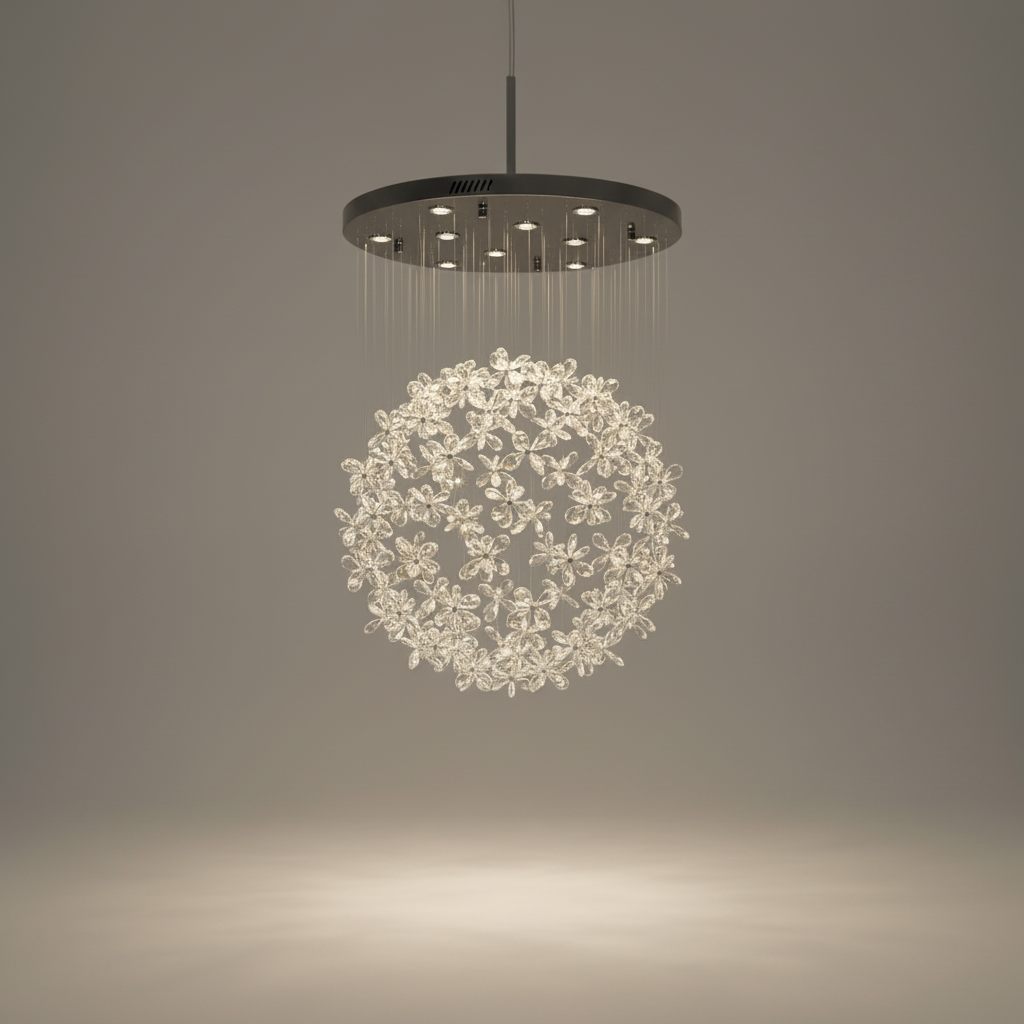 Borage Crystal Butterfly Ceiling Chandelier - Chandeliers | Lucera Lighting