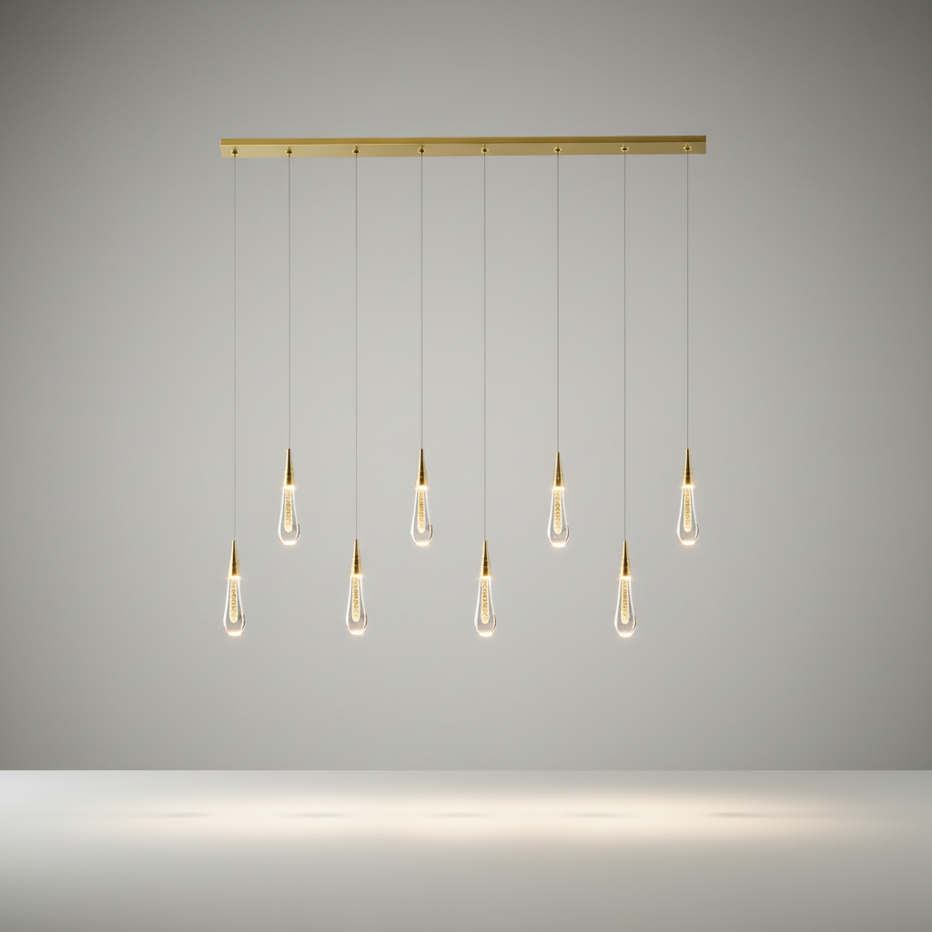 Blackthorn Water Drop Crystal Chandelier - Pendant Lights | Lucera Lighting