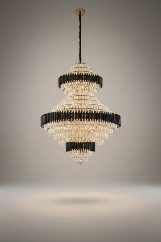 Hollyhock Grand Multi-level Crystal Chandelier - Chandeliers | Lucera Lighting