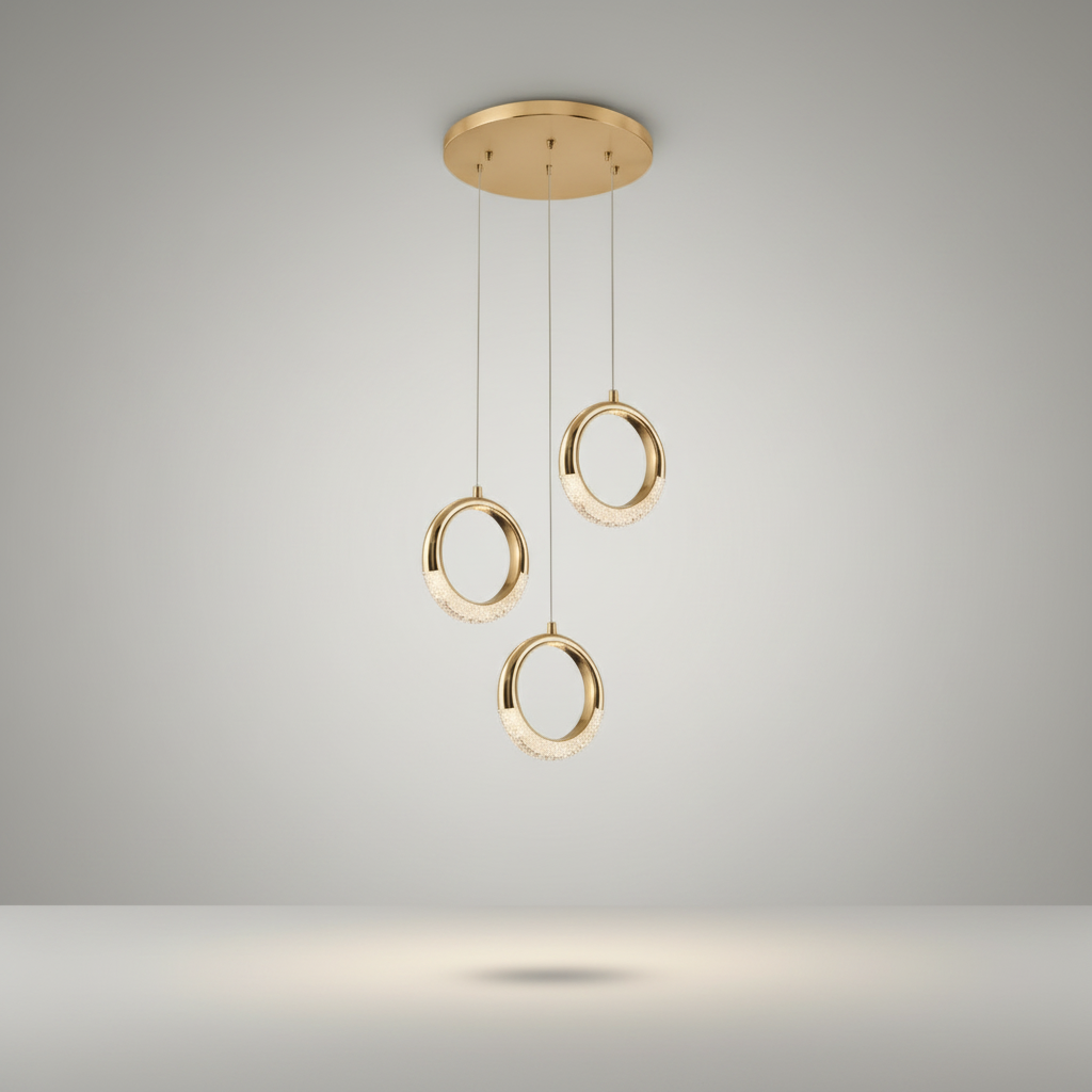 Poppy Gold Ring Pendant Light - Pendant Lights | Lucera Lighting