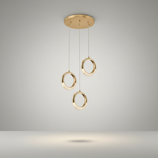Poppy Gold Ring Pendant Light - Pendant Lights | Lucera Lighting