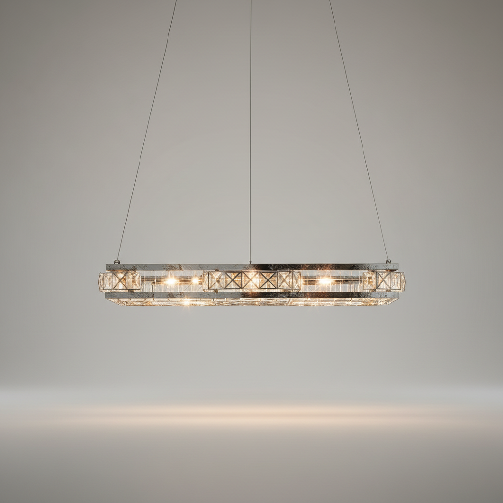 Bluebell Cascade Crystal Rings LED Chandelier - Pendant Lights | Lucera Lighting