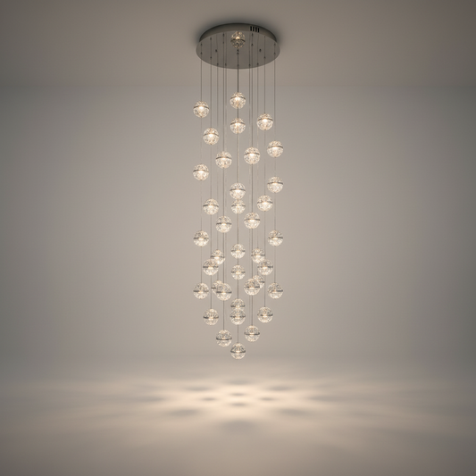 Vervain Crystal Hanging Light Fixture - Chandeliers | Lucera Lighting