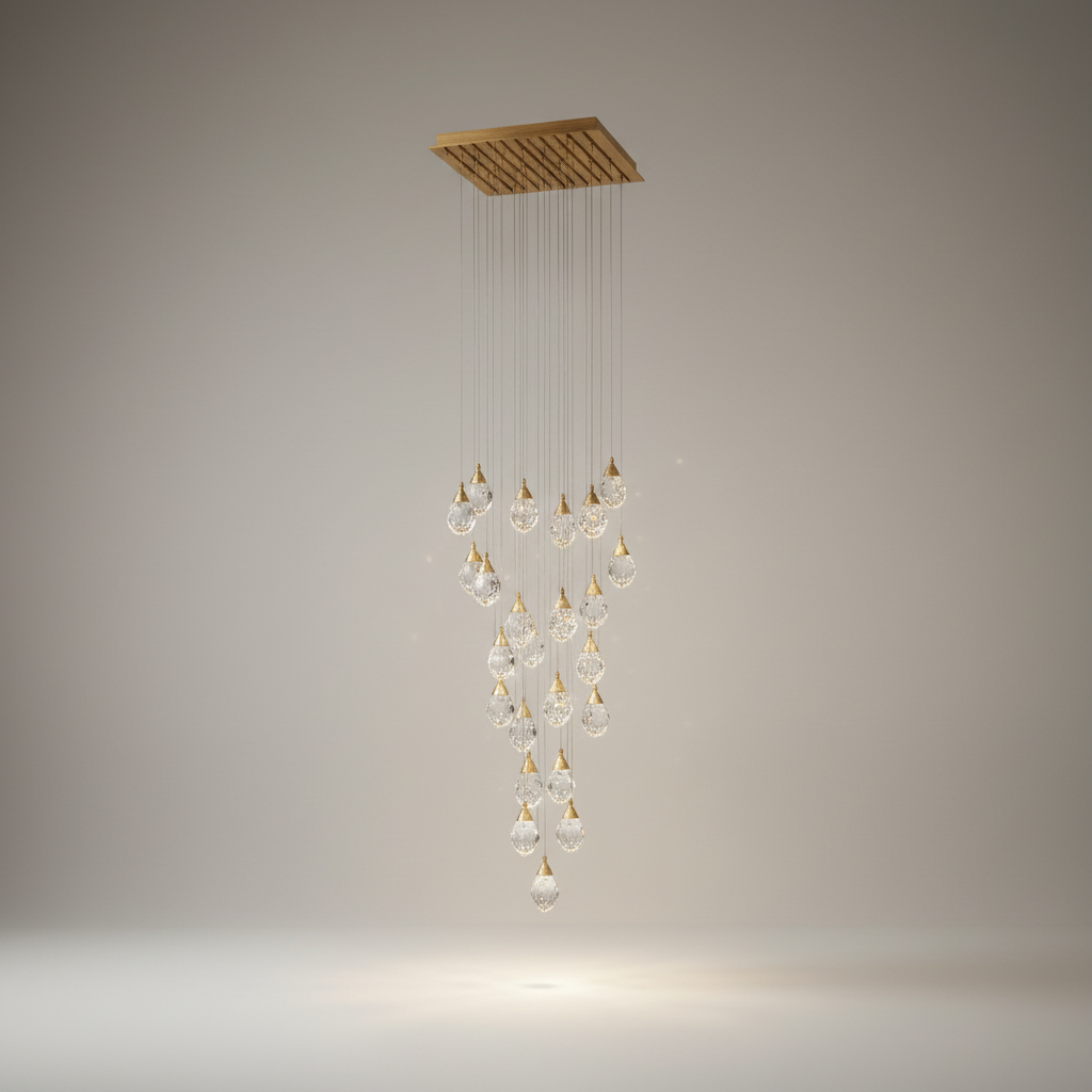 Weld Tremezzo Diamond Crystal Chandelier - Chandeliers | Lucera Lighting