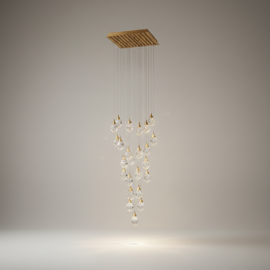 Weld Tremezzo Diamond Crystal Chandelier - Chandeliers | Lucera Lighting