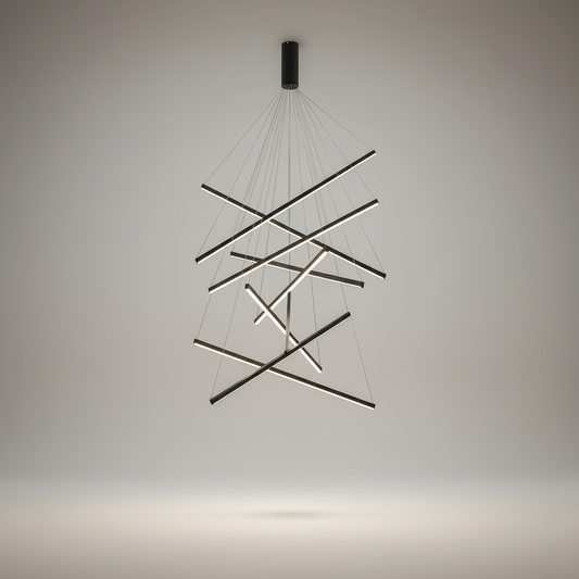 Coral Black LED Chandelier - Chandeliers | Lucera Lighting