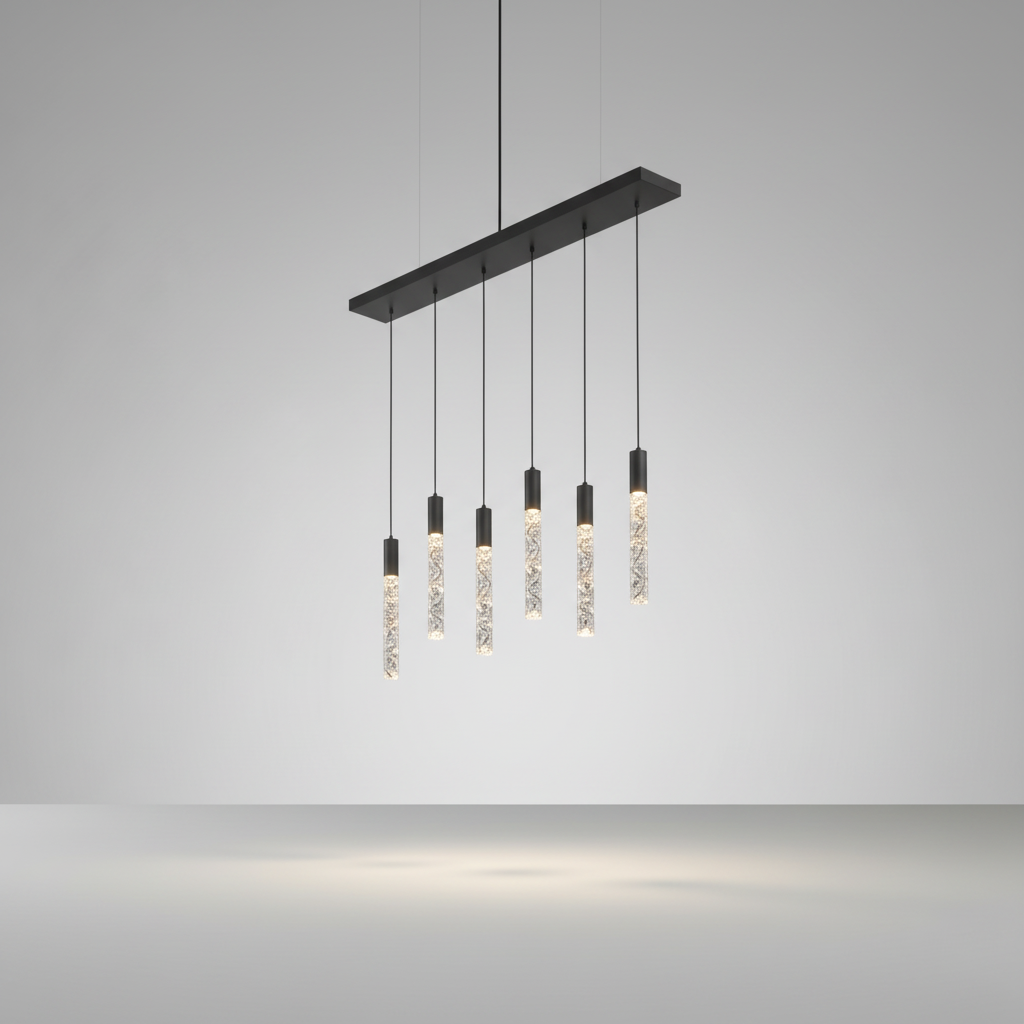 Quartz Long Staircase Crystal Chandelier - Pendant Lights | Lucera Lighting