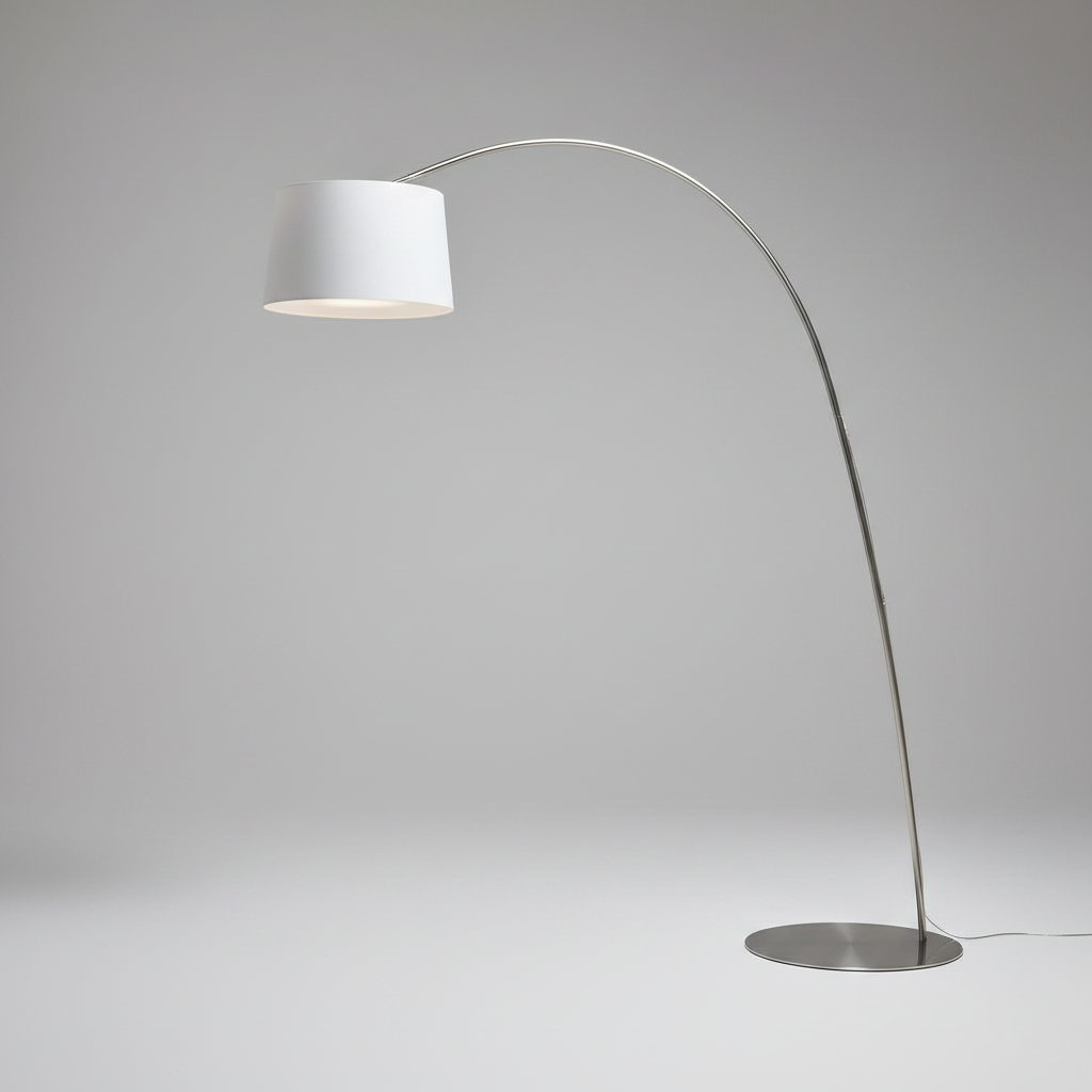 Gabbro Designer Arc Floor Lamp - Modern Minimalist Aluminum - Lamps | Lucera Lighting