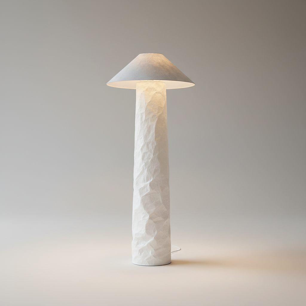 Citrine Wabi-Sabi Paper Table and Floor Lamp - Lamps | Lucera Lighting