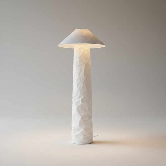 Citrine Wabi-Sabi Paper Table and Floor Lamp - Lamps | Lucera Lighting