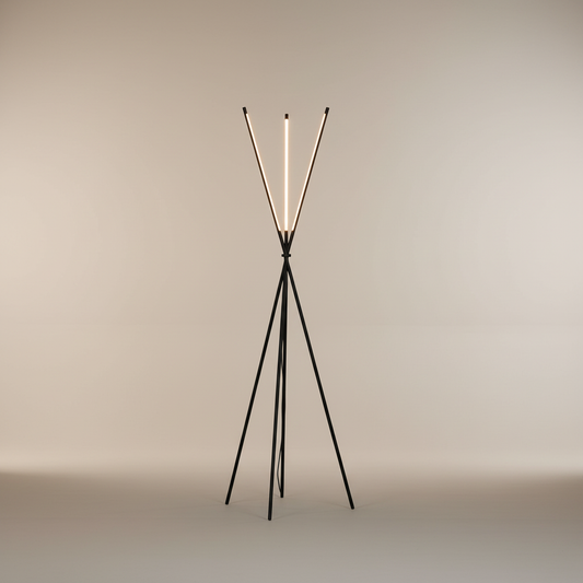 Iolite Post Modern Black LED Minimalistic Floor Lamp - Lamps | Lucera Lighting