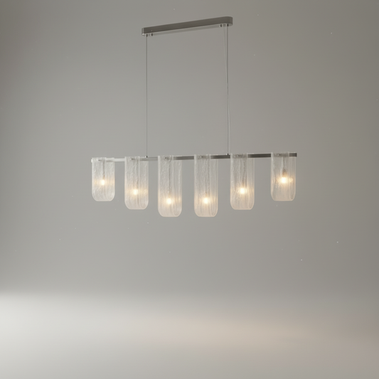 Fuchsia Liora Glass Linear Pendant Light - Pendant Lights | Lucera Lighting