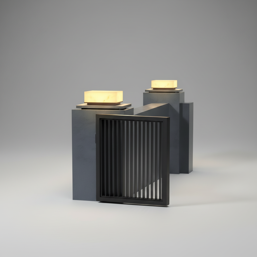 Perseus Outdoor Pillar Light - Exterior wall | Lucera Lighting