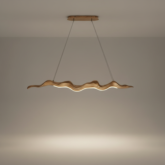 Champagne Gold Leaf-Shaped Pendant LED Chandelier - Pendant Lights | Lucera Lighting
