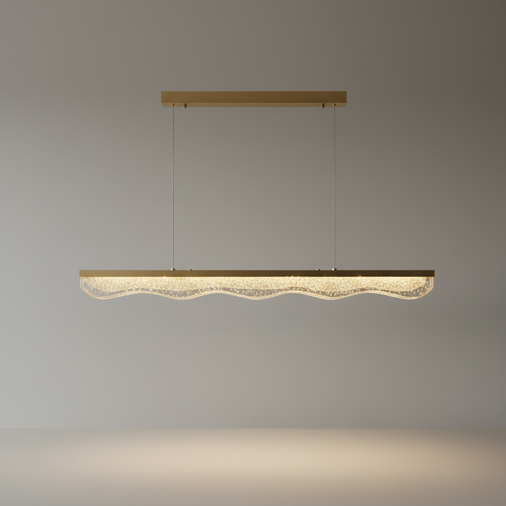 Malachite Rectangle Gold Chandelier - Pendant Lights | Lucera Lighting