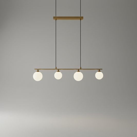 Sepia Glass Ball LED Chandelier - Pendant Lights | Lucera Lighting