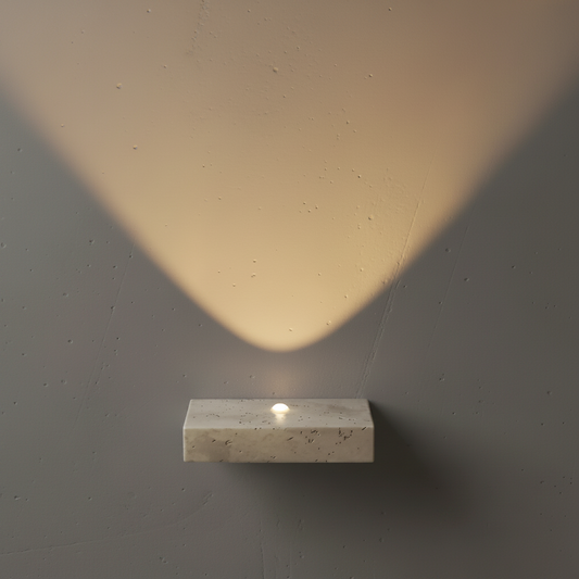 Draco Travertine Wall Lamp - Exterior wall | Lucera Lighting