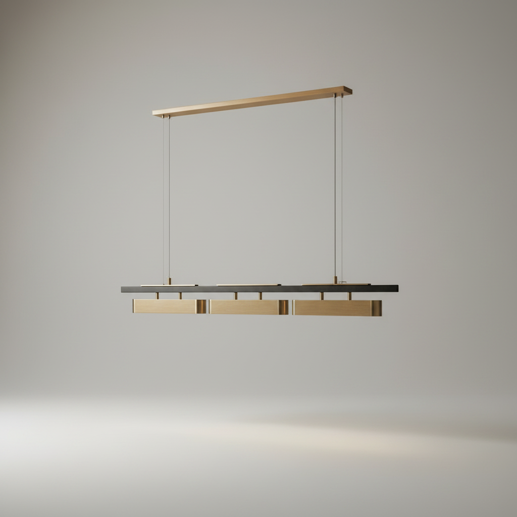 Oskar Modern Minimalistic Blocks LED Chandelier - Pendant Lights | Lucera Lighting