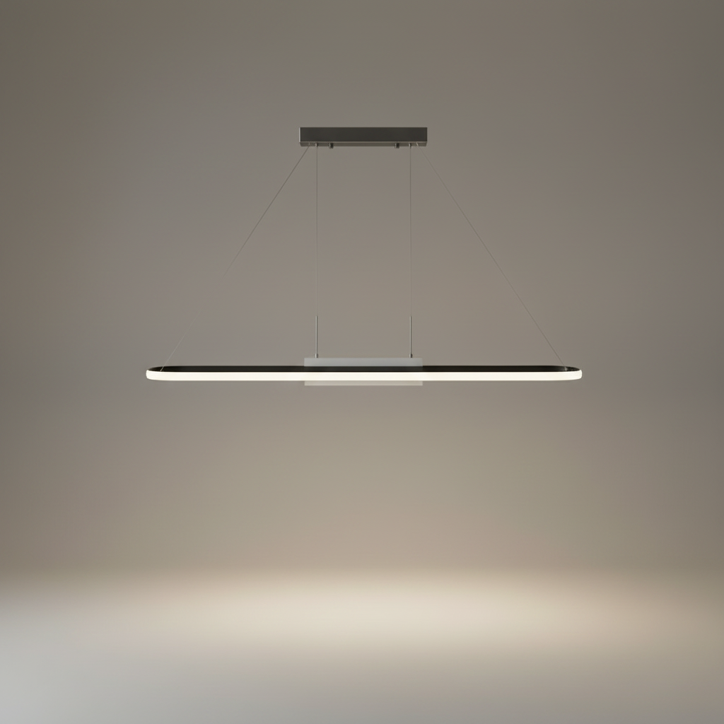 Vilja Long Strip Chandelier for Restaurant - Pendant Lights | Lucera Lighting