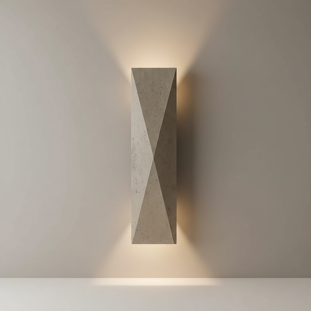Pallas Wren Outdoor Travertine Sconce - Exterior wall | Lucera Lighting