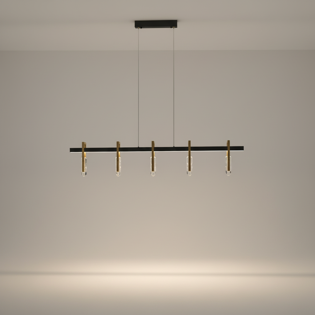 Jord Postmodern Copper Crystal Pendant Lamp - Pendant Lights | Lucera Lighting