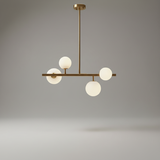 Nord Gold Pearls Chandelier for Kitchen - Pendant Lights | Lucera Lighting