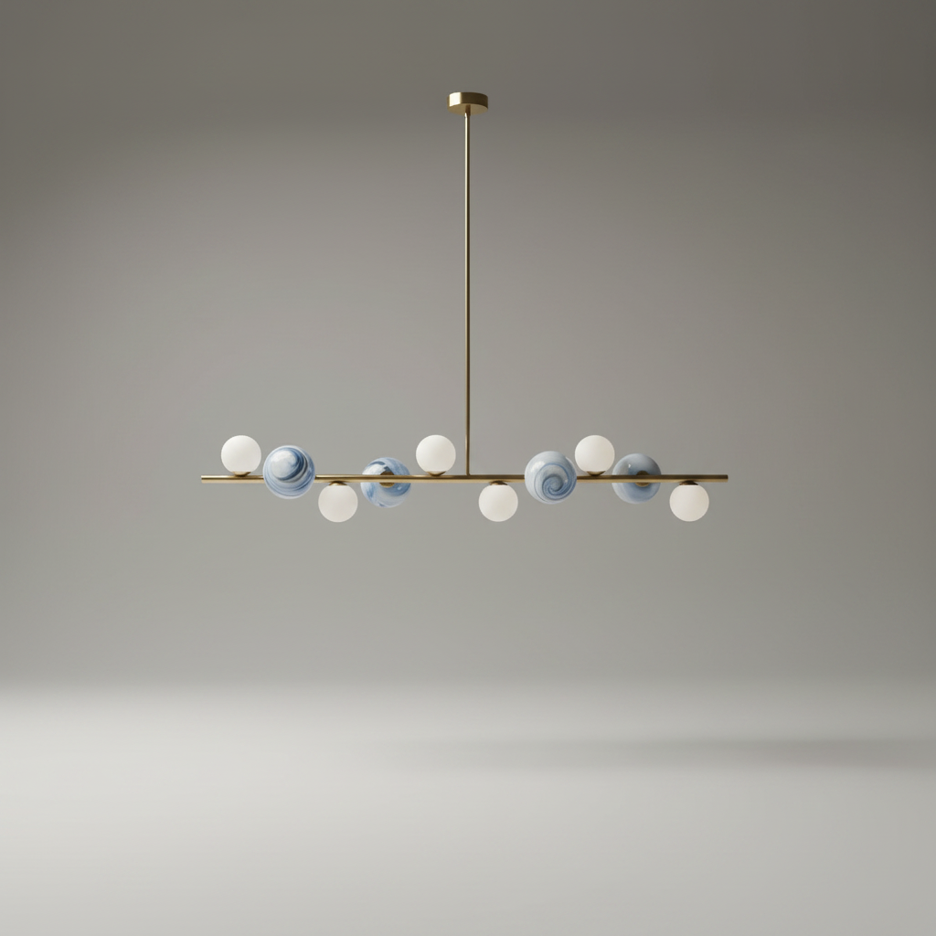 Ran Linear Chandelier for Dining Room - Pendant Lights | Lucera Lighting