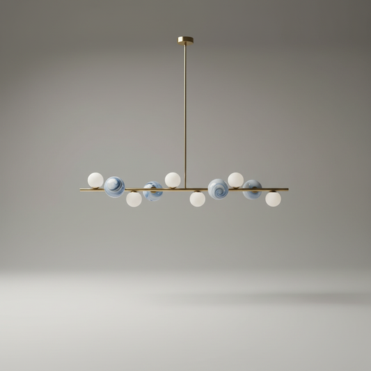 Ran Linear Chandelier for Dining Room - Pendant Lights | Lucera Lighting