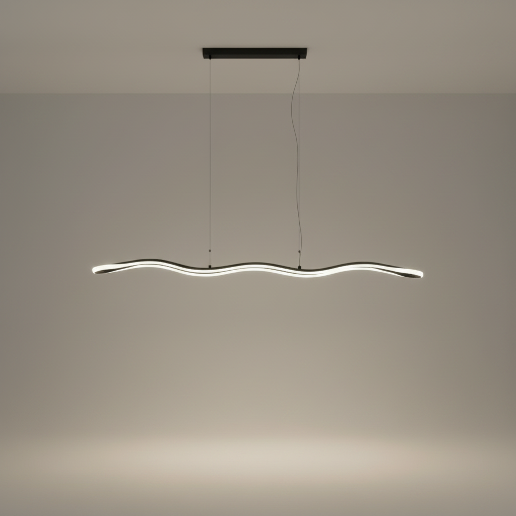 Skadi Wave LED Pendant Lamp for Dining - Pendant Lights | Lucera Lighting