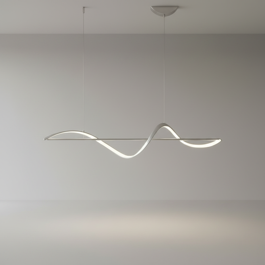 Skuld Wave LED Chandelier for Dining Room - Pendant Lights | Lucera Lighting