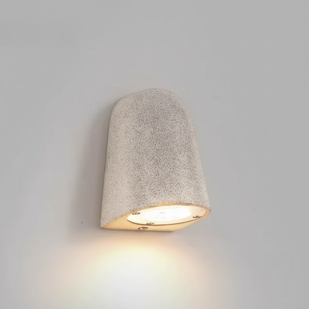 Eos Architectural Microcement Outdoor Wall Light - Exterior wall | Lucera Lighting