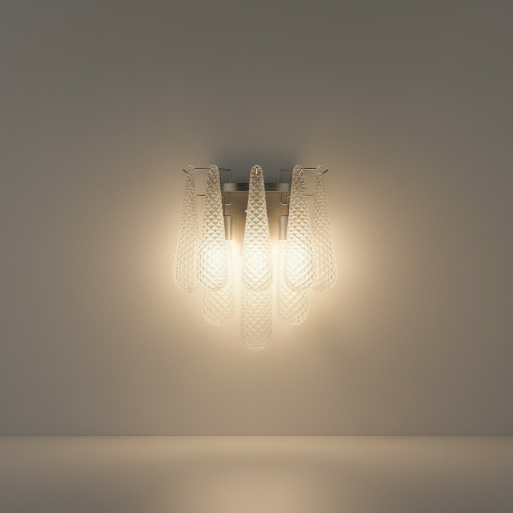 Circo Murano Style Textured Glass Wall Sconce - Wall Lights & Sconces | Lucera Lighting