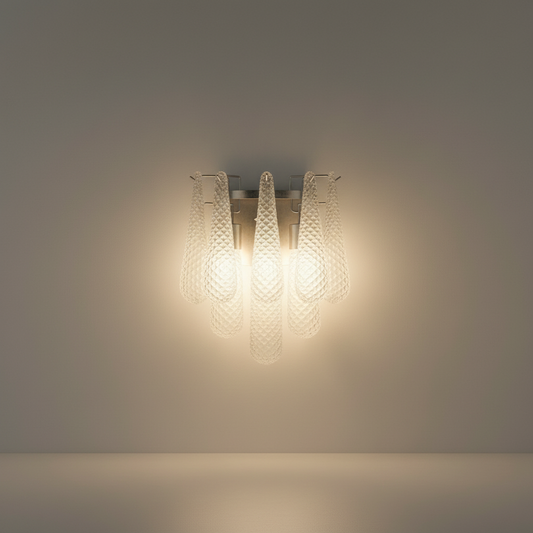 Circo Murano Style Textured Glass Wall Sconce - Wall Lights & Sconces | Lucera Lighting