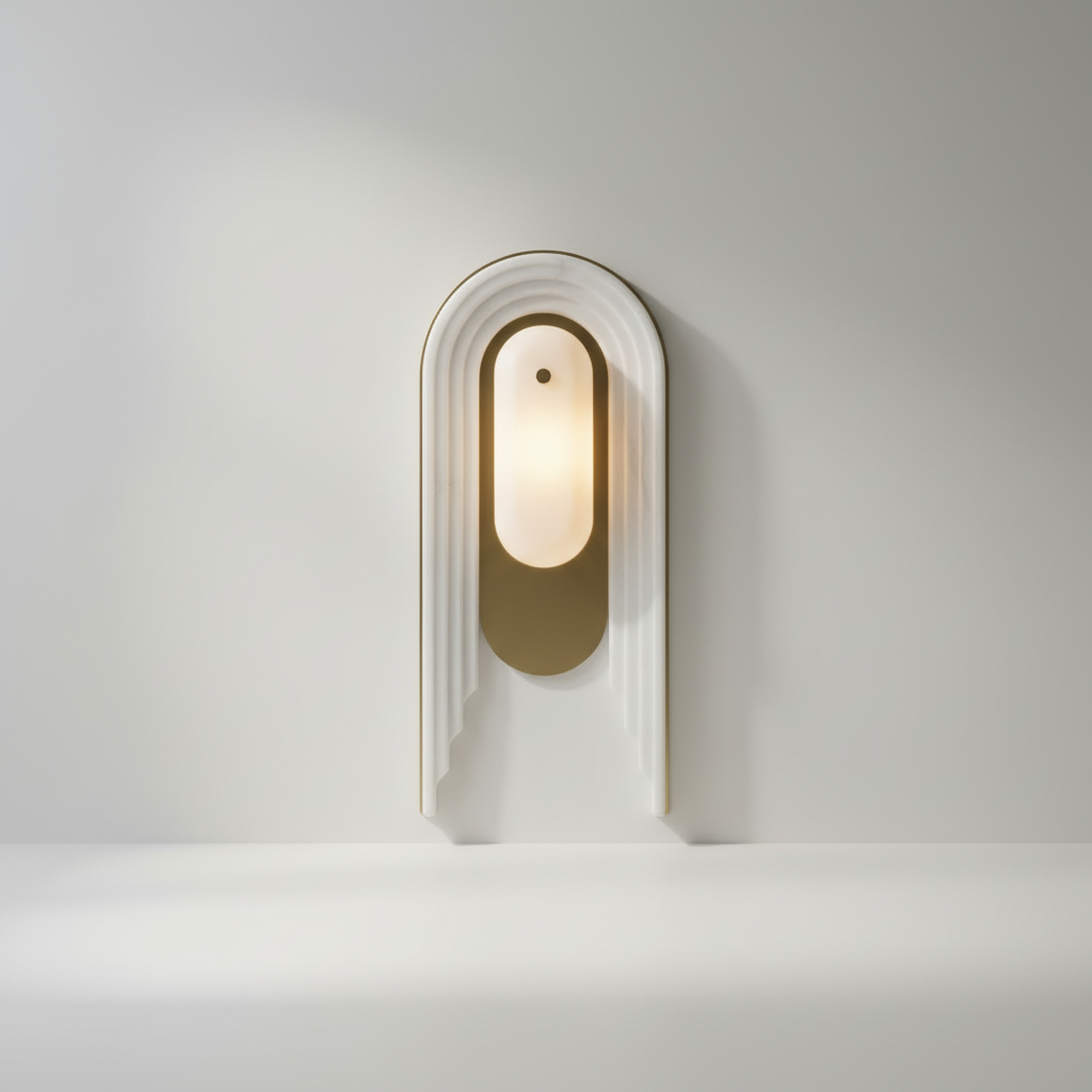 Cuore French Style Solid Brass and Marble Wall Lamp - Wall Lights & Sconces | Lucera Lighting