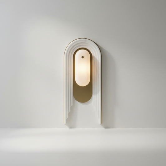Cuore French Style Solid Brass and Marble Wall Lamp - Wall Lights & Sconces | Lucera Lighting