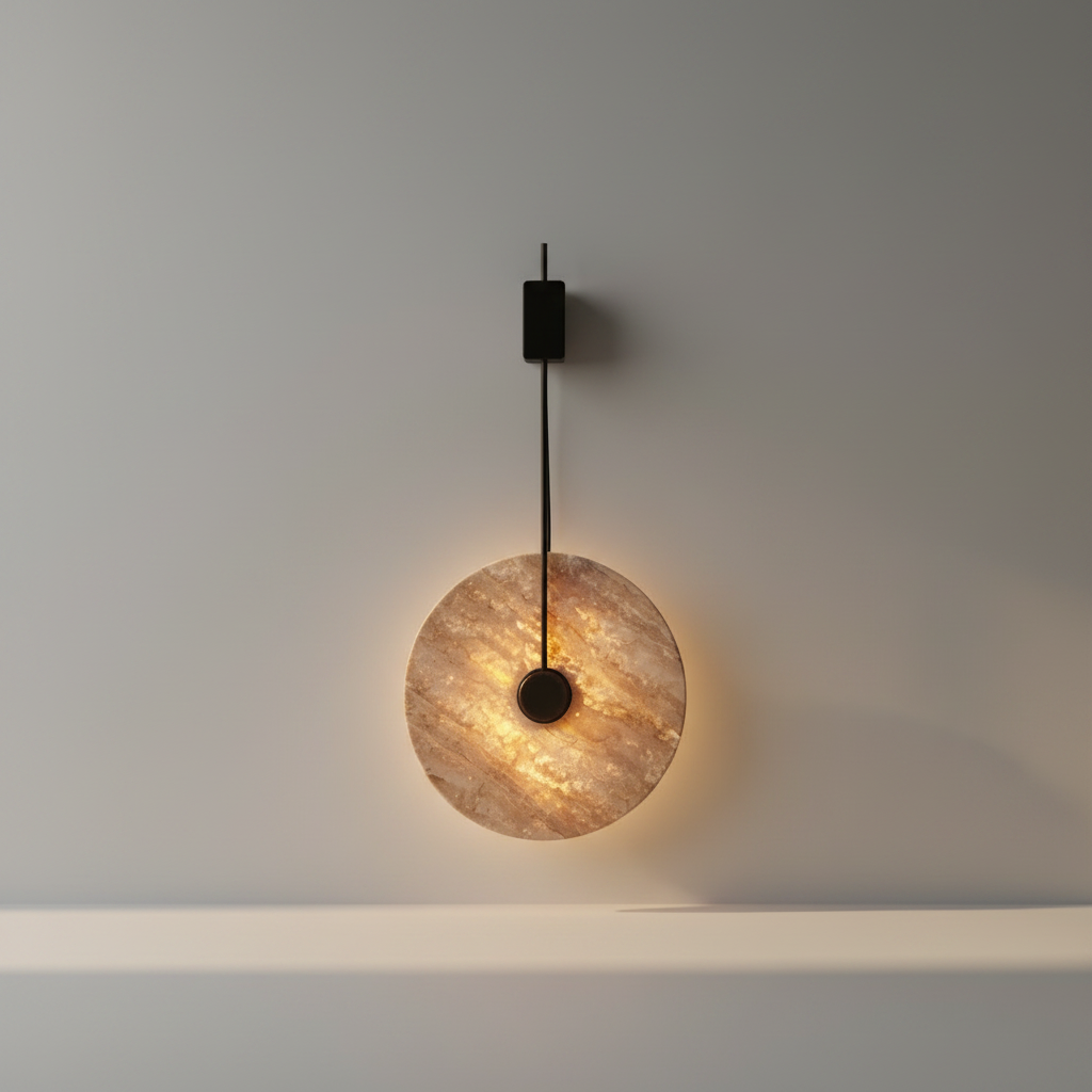 Toile Stone Circle Wall Lamp - Wall Lights & Sconces | Lucera Lighting
