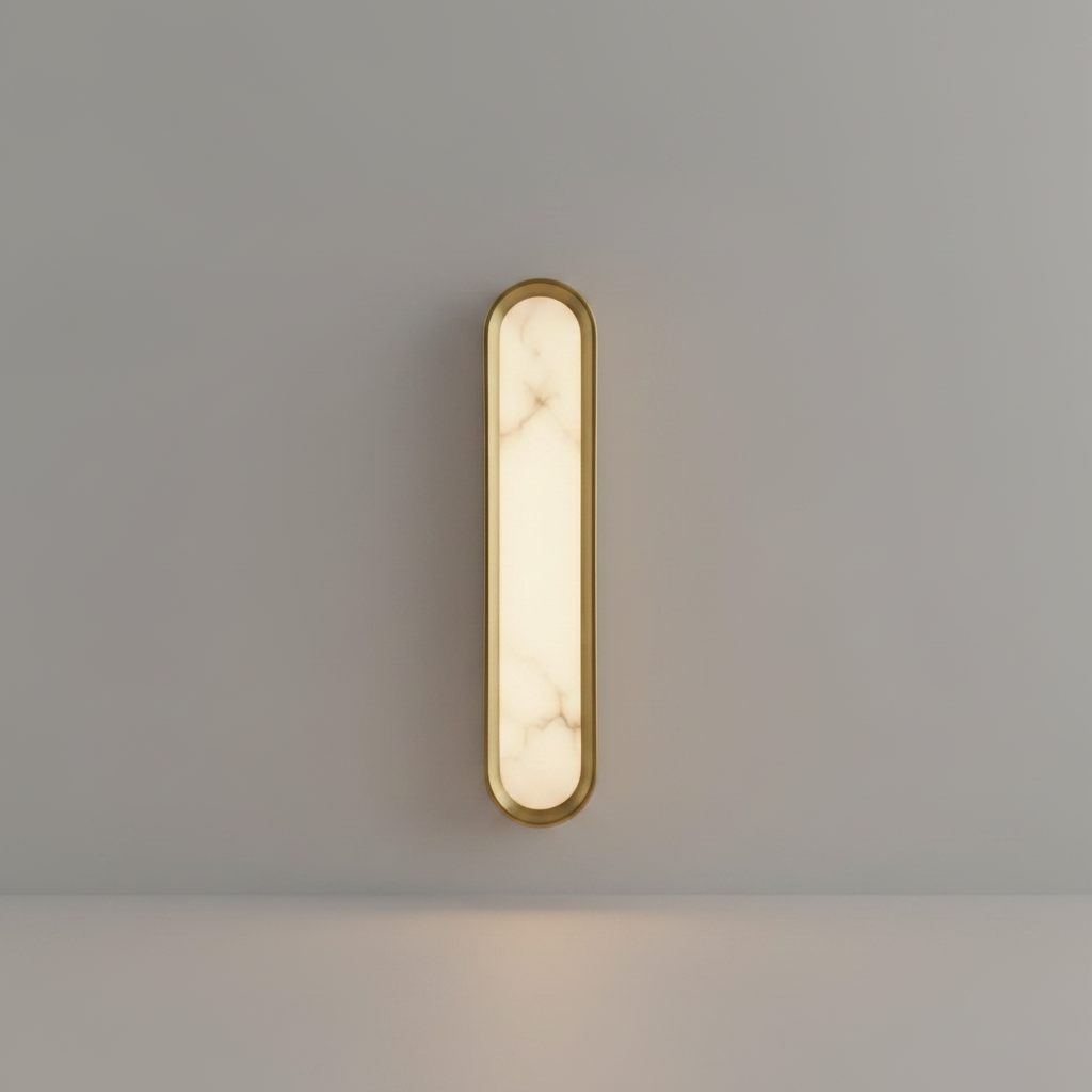 Velour Art Deco Wall Lamp with Marble & Iron - Wall Lights & Sconces | Lucera Lighting