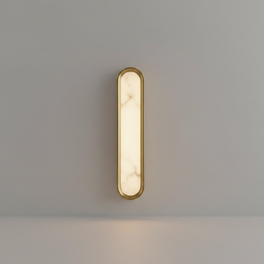 Velour Art Deco Wall Lamp with Marble & Iron - Wall Lights & Sconces | Lucera Lighting