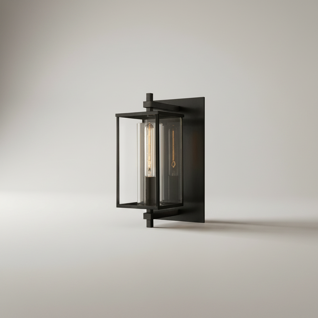 Ariel Retro Wall Lamp Brass Glass - Exterior wall | Lucera Lighting