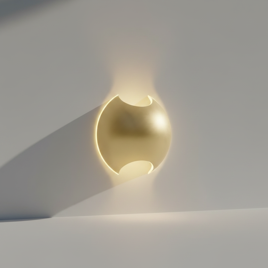 Wenge Semi Sphere Wall Lamp for Living Room - Wall Lights & Sconces | Lucera Lighting