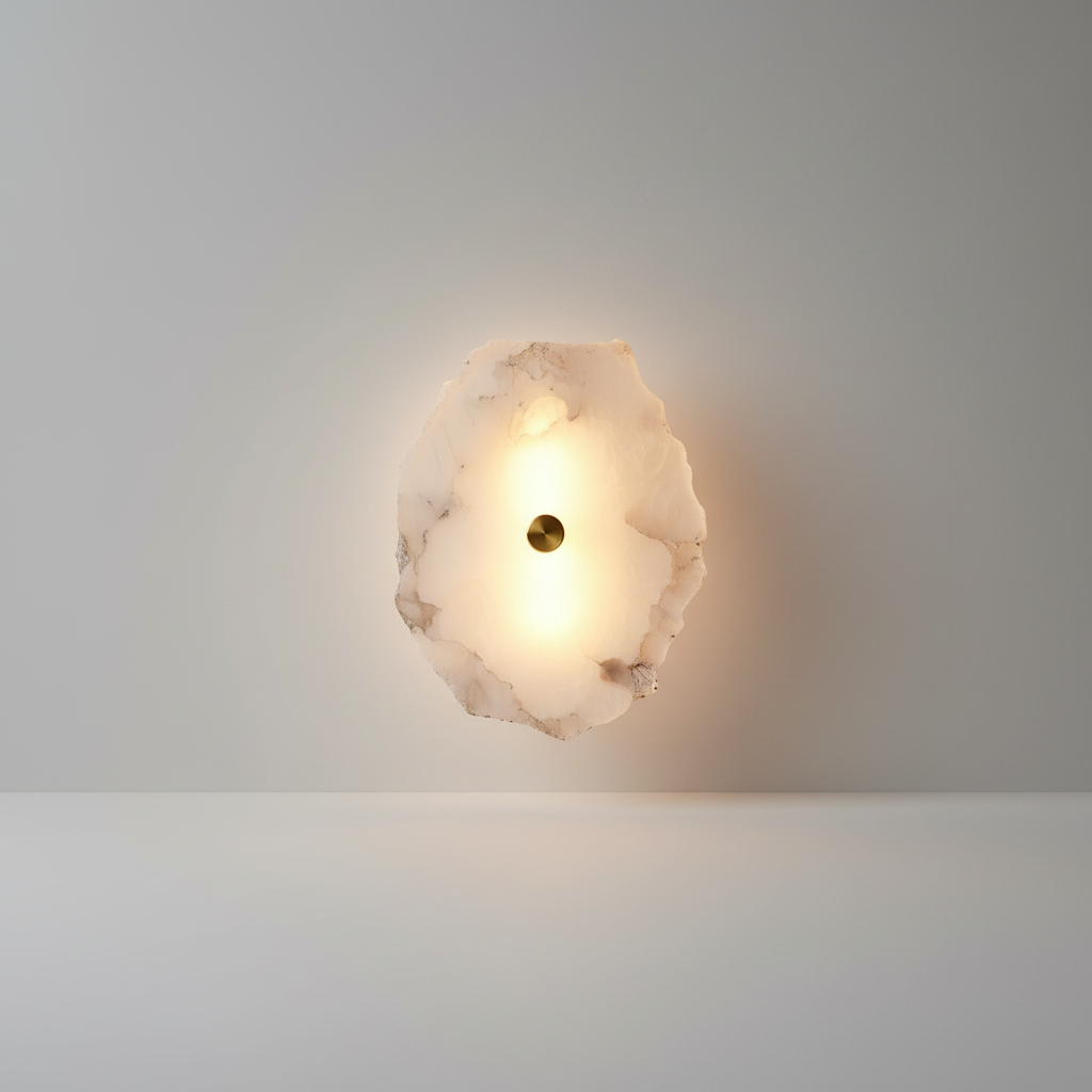 Dentil Natural Marble Wall Lamp - Wall Lights & Sconces | Lucera Lighting