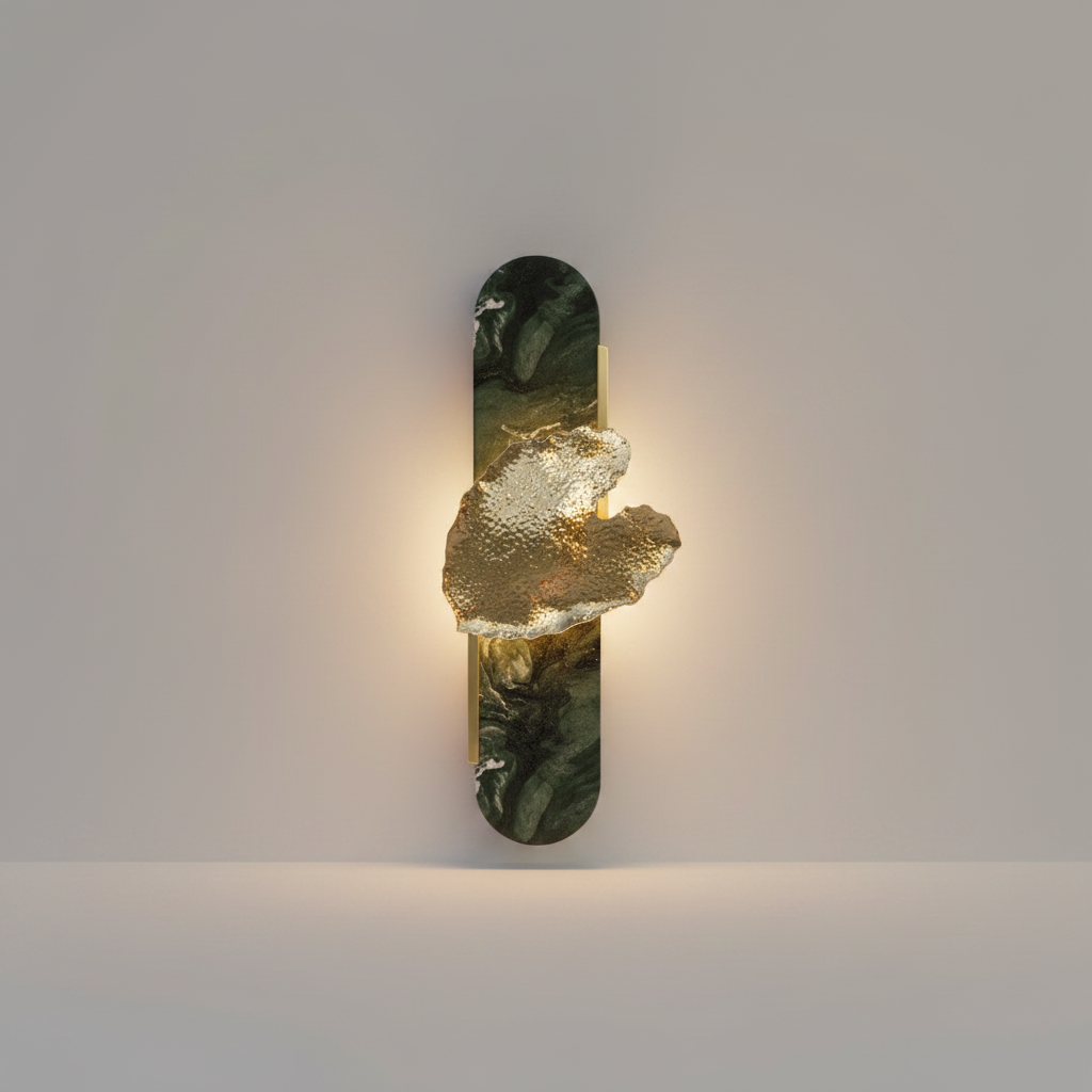 Vertex Imperial Wall Sconce - Copper & Marble - Wall Lights & Sconces | Lucera Lighting