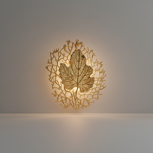 Vector Leaf Copper Wall Lamp - Wall Lights & Sconces | Lucera Lighting