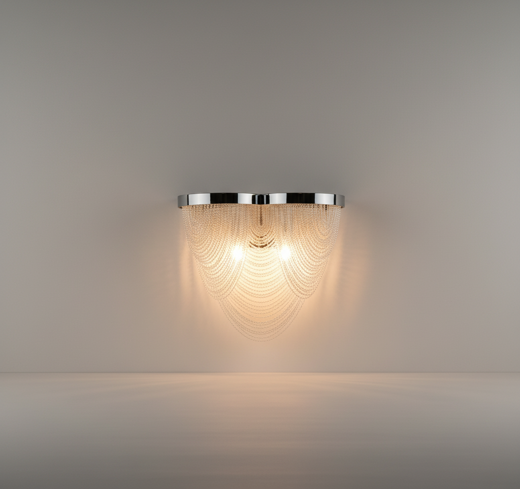 Limbic Luxury Chain Wall Lamp in American Style - Wall Lights & Sconces | Lucera Lighting