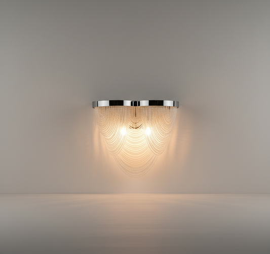 Limbic Luxury Chain Wall Lamp in American Style - Wall Lights & Sconces | Lucera Lighting