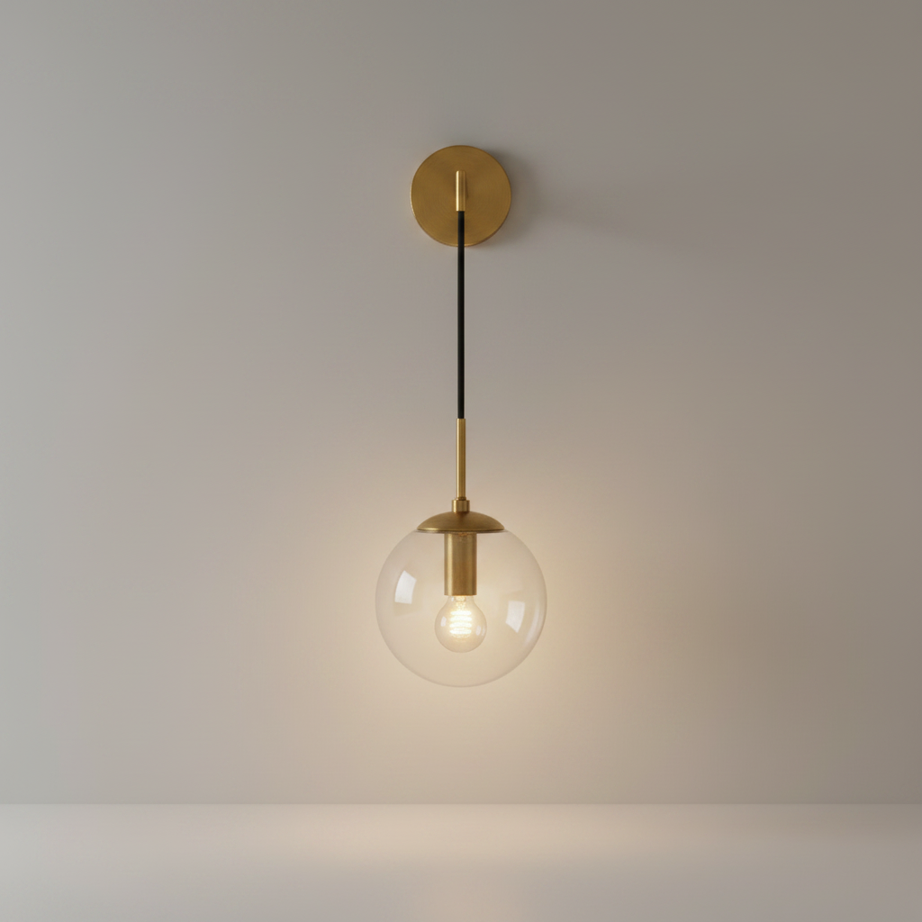 Rubato Modern LED Glass Ball Wall Lamp - Wall Lights & Sconces | Lucera Lighting