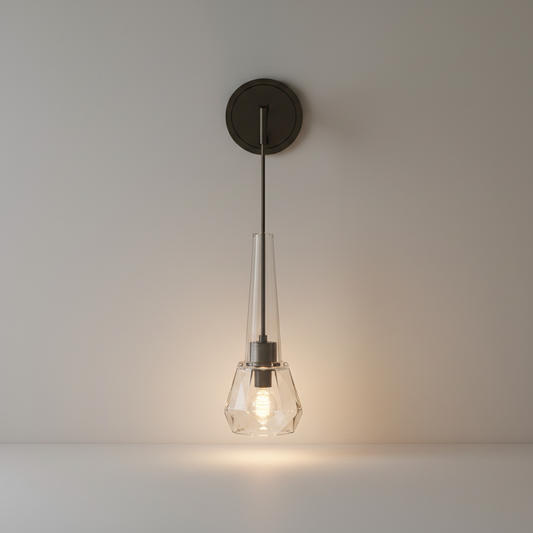 Sordino Modern LED Crystal Copper Wall Sconce - Pendant Lights | Lucera Lighting