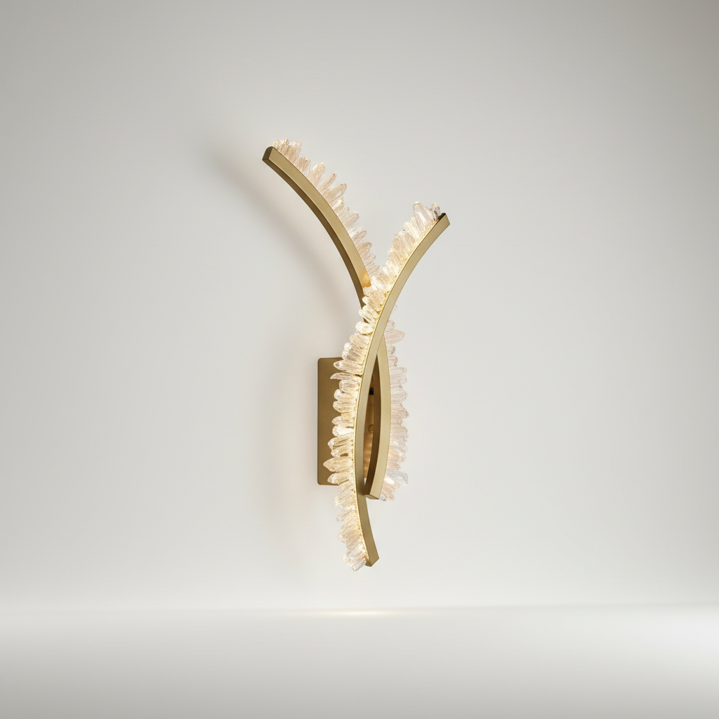 Voce Modern LED Wall Lamp - Golden - Wall Lights & Sconces | Lucera Lighting
